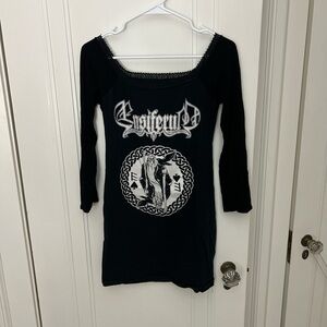 Ensiferum Two of Spades altered long sleeve women’s M/L top